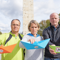 Boote falten für die Seenotrettung