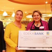 Kerstin Tack hat bei Edeka kassiert