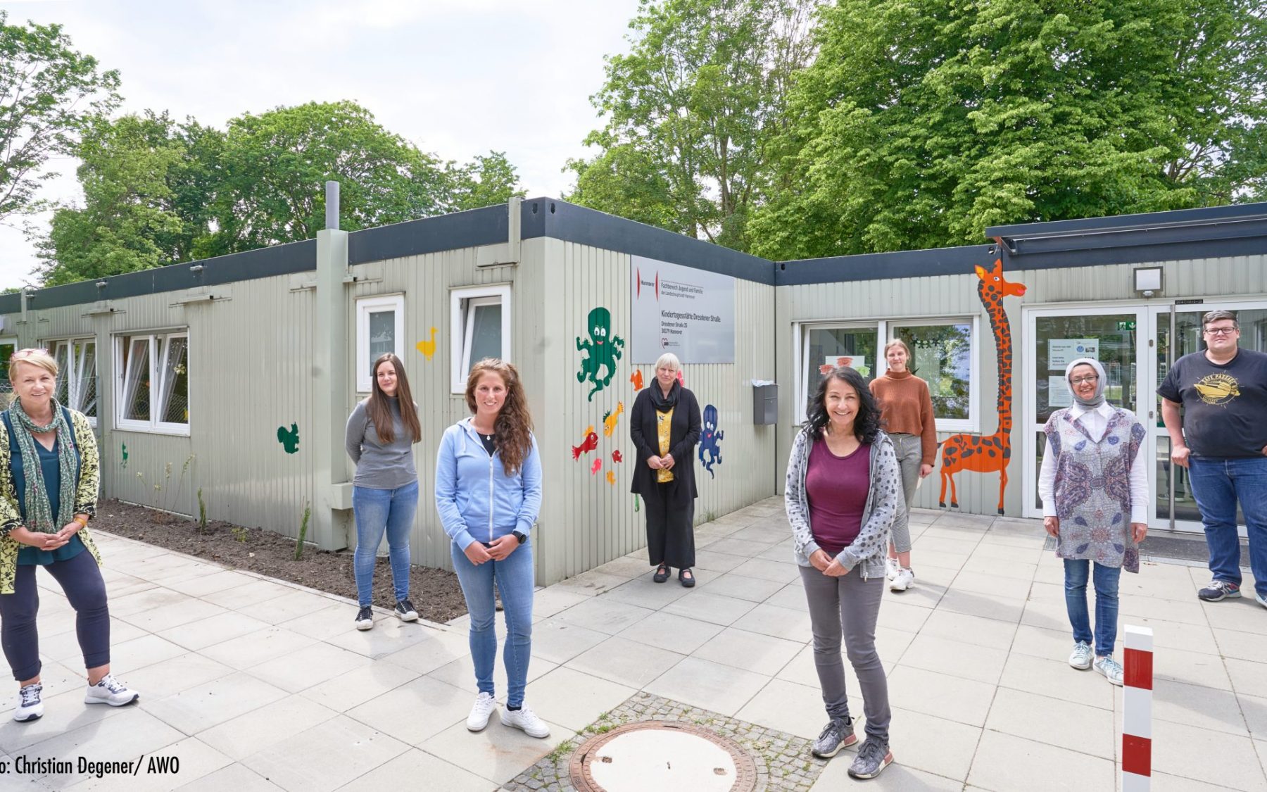 AWO Kita zieht in Container-Anlage | AWO Region Hannover