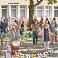 Aktion vor dem Landtag / Jugendwerkstätten fordern Ausbildung und Arbeit für alle Jugendlichen und dauerhafte Finanzierung