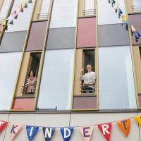 Wimpelketten am Lindener Rathaus