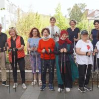 Nordic Walking durch den Stadtteil