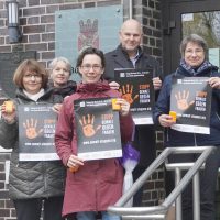 „Stop! Keine Gewalt gegen Frauen“