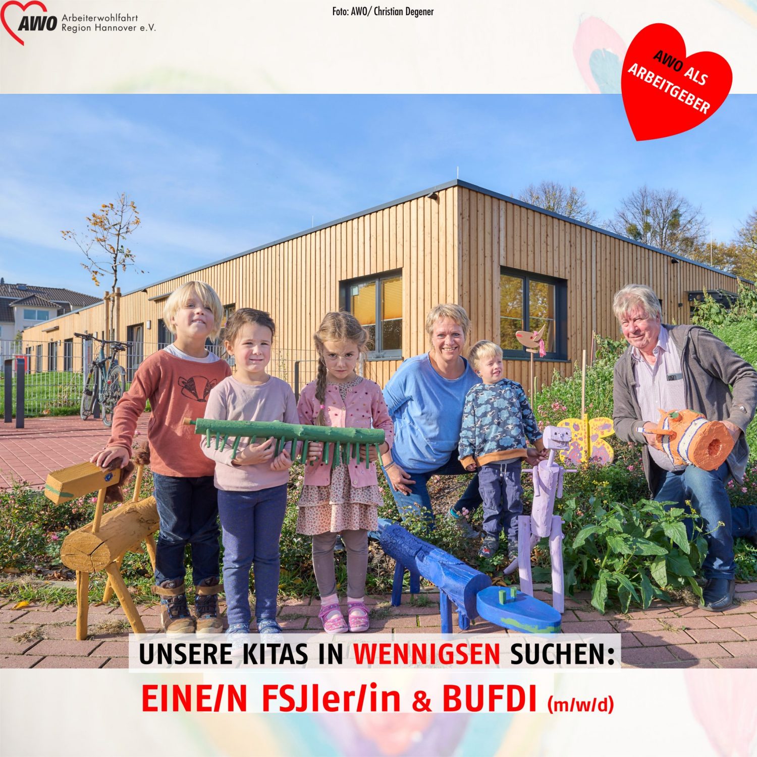 AWO Kitas suchen FSJler*innen und Bufdis | AWO Region Hannover