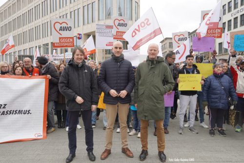 AWO veranstaltete Kundgebung am Kröpcke