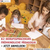 Neuer B2-Berufssprachkurs „Frühkindliche Pädagogik“