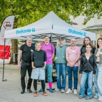 Informationsstand zum Pfändungsschutzkonto in Hannovers Innenstadt