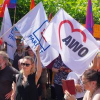 SOS Sozialstaat: Demo vor dem Landtag